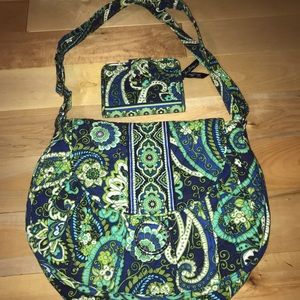 Gently used Vera Brandy bag with matching wallet